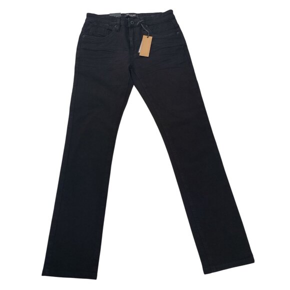 Kenneth Cole New York Slim Fit Mens Black Denim Jeans Straight Leg Cotton 30x32. - Picture 1 of 8